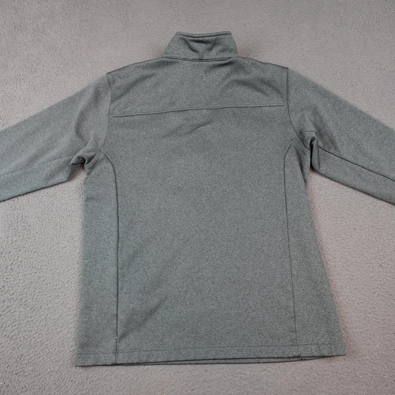 The North Face Sweater Mens Medium Gray 1/4 Zip Fleece Pullover Chest Pocket gallery