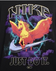 Nike Pegasus Baggy Colorful Oversized Shirt Blk FJ1089-010 Men’s Size Large Tall