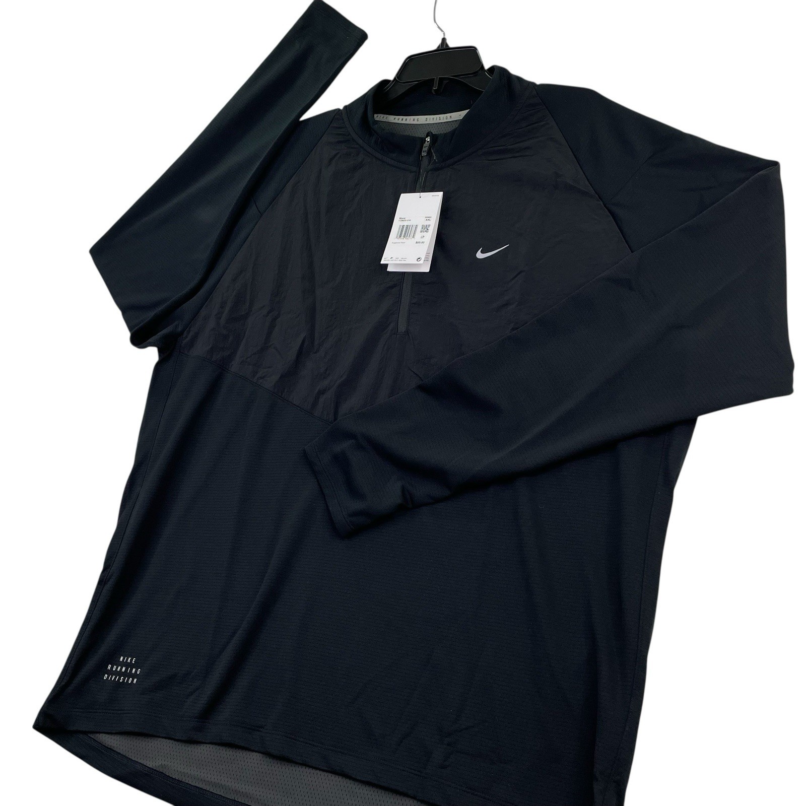 Nike Running Division Element 1/2 Zip Mid Layer Dri-Fit Men 2XL Black FZ0620 New gallery