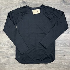 Nike Yoga Long Sleeve Top Size Large Mens Black Dri Fit Thumbholes $85