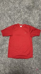 Nike Mini Swoosh Athletic Performance Shirt Red Size Medium Y2K Activewear