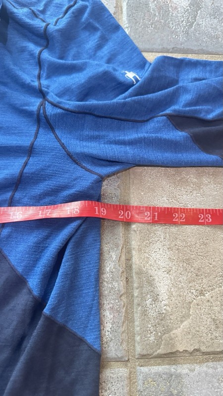 Smartwool Pullover Mens M Blue 150 Merino Wool Quarter Zip Base Layer Shirt gallery