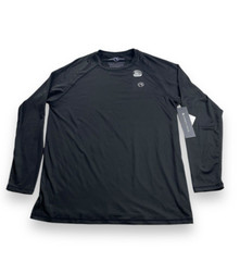 Mens L Anti UV 50+ Sun Protection Black Long Sleeve Outdoor Hiking Surfing