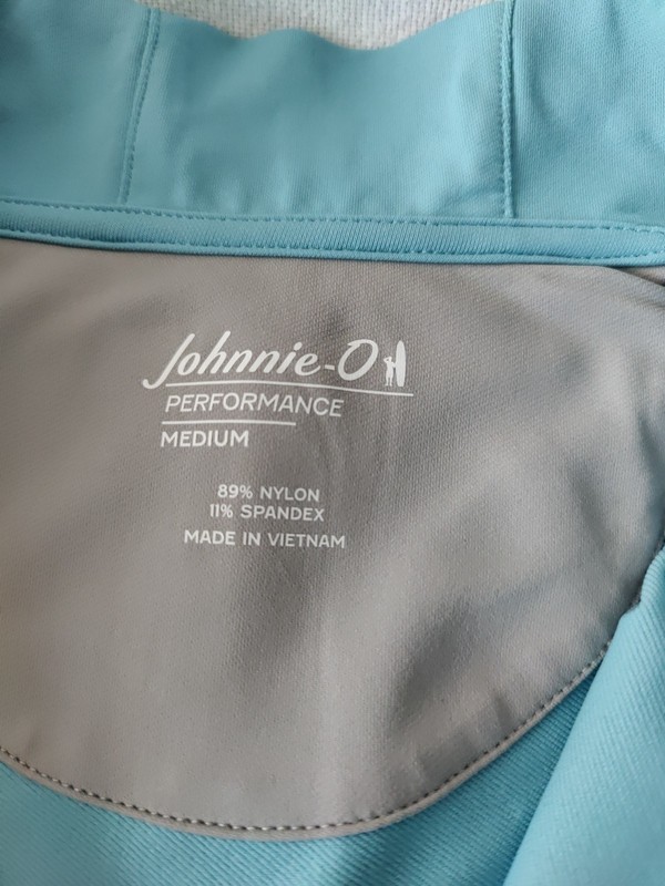 NWT MEDIUM johnnie-O Motion Performance 1/4 Zip Pullover MSRP $138 gallery