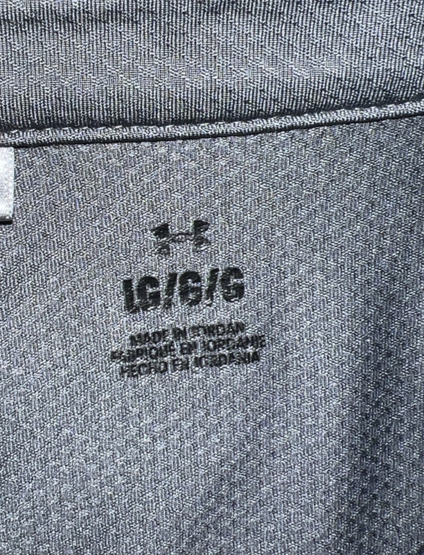 Under Armour Men's Shirt Large Gray Heatgear Polo Golf Performance Short Sleeve gallery
