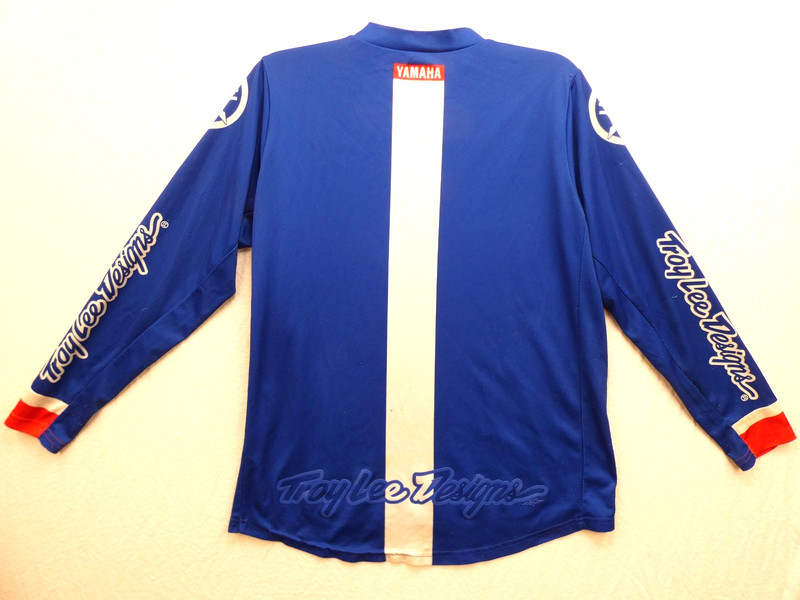 Troy Lee Designs Yamaha GP Motocross Jersey Mens M Blue Long Sleeve Racing Mesh gallery
