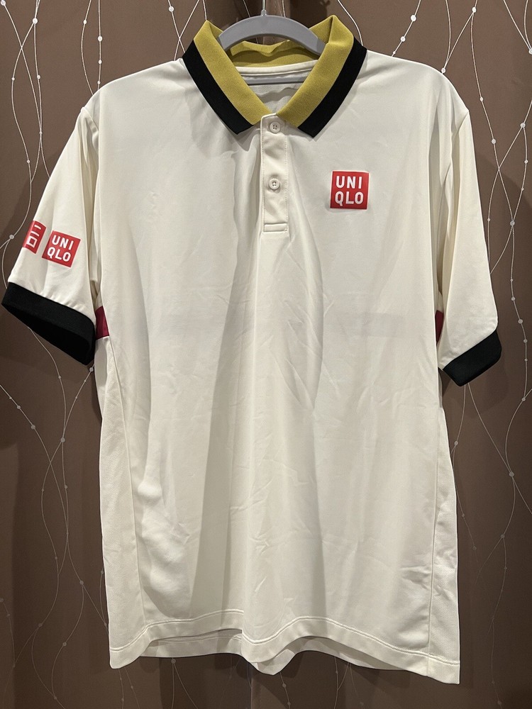 UNIQLO x KEI NISHIKORI French Open 2020 Dry-Ex Tennis Polo Shirt Men's Size M