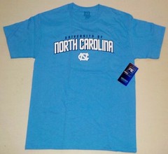 NORTH CAROLINA TAR HEELS SHORT SLEEVE T SHIRT MEN’S M L 2X PROEDGE COLUMBIA BLUE