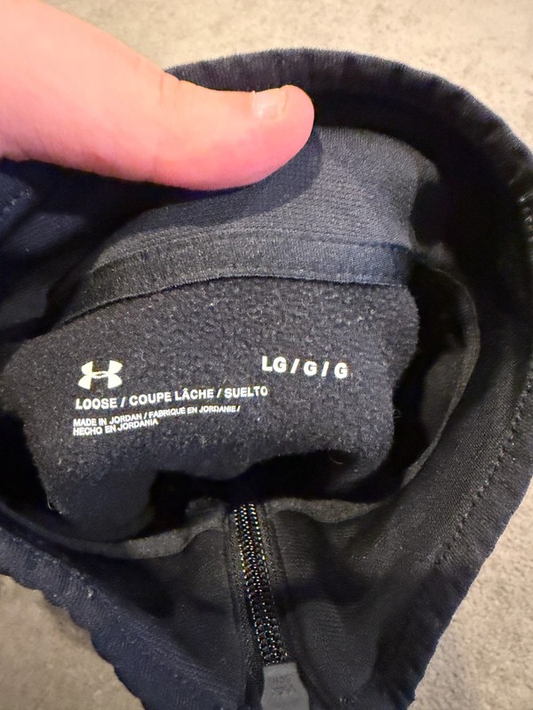 Under Armour Men’s Black Pullover Zip Up Long Sleeve Men’s Size Large gallery
