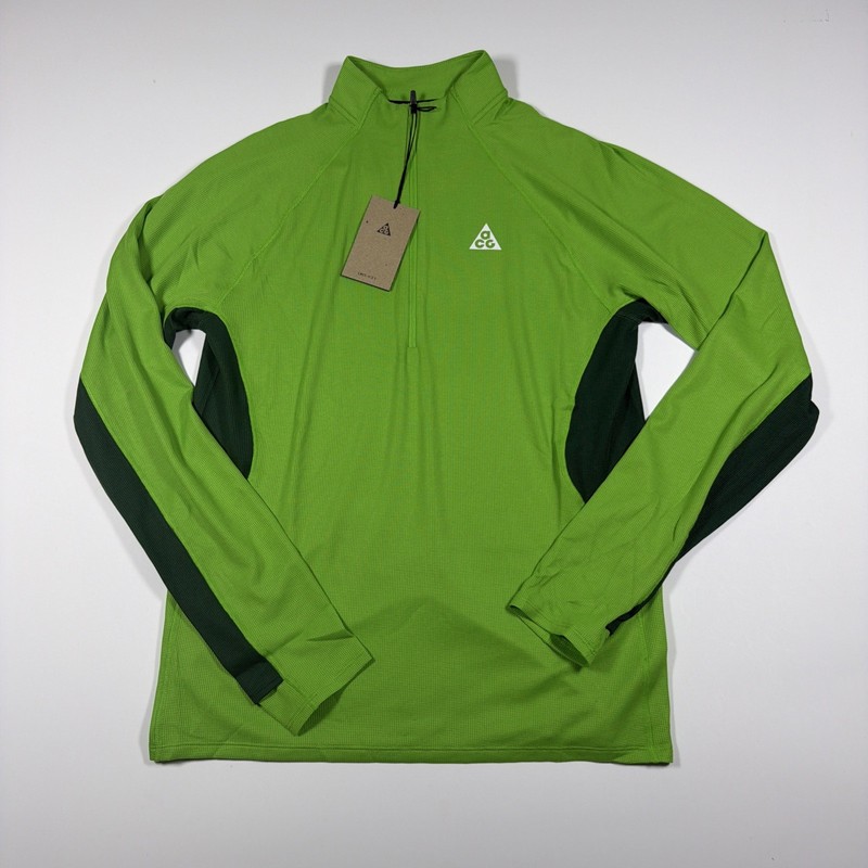 Nike ACG Dri Fit Mid Layer 1/4 Hike Zip Trail Running Top Men’s S IO9669 307 NWT gallery