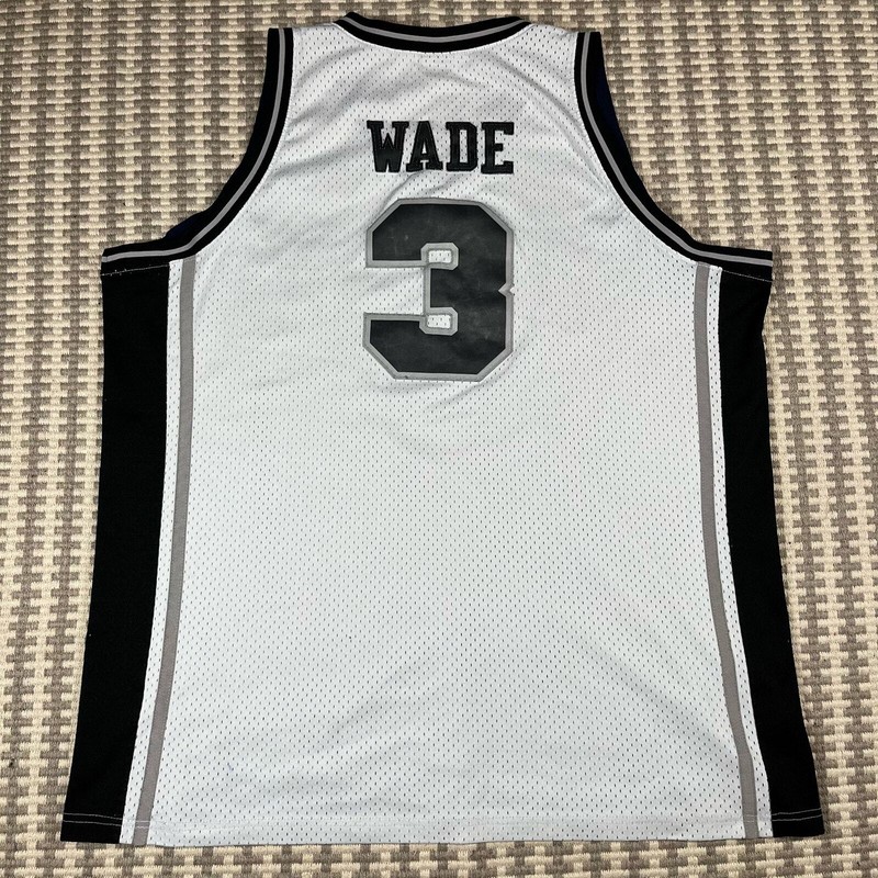 Vintage Nike Dwyane Wade Marquette Golden Eagles White Black Jersey Sz XXL Men’s gallery