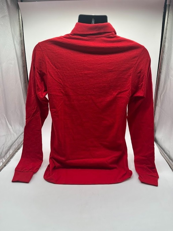 Jerzees Mens Spotshield Long Sleeve Jersey Polo Shirt 437ML True Red Size Small gallery