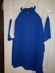 (1) Mens XL cool & dry royal/white shirt