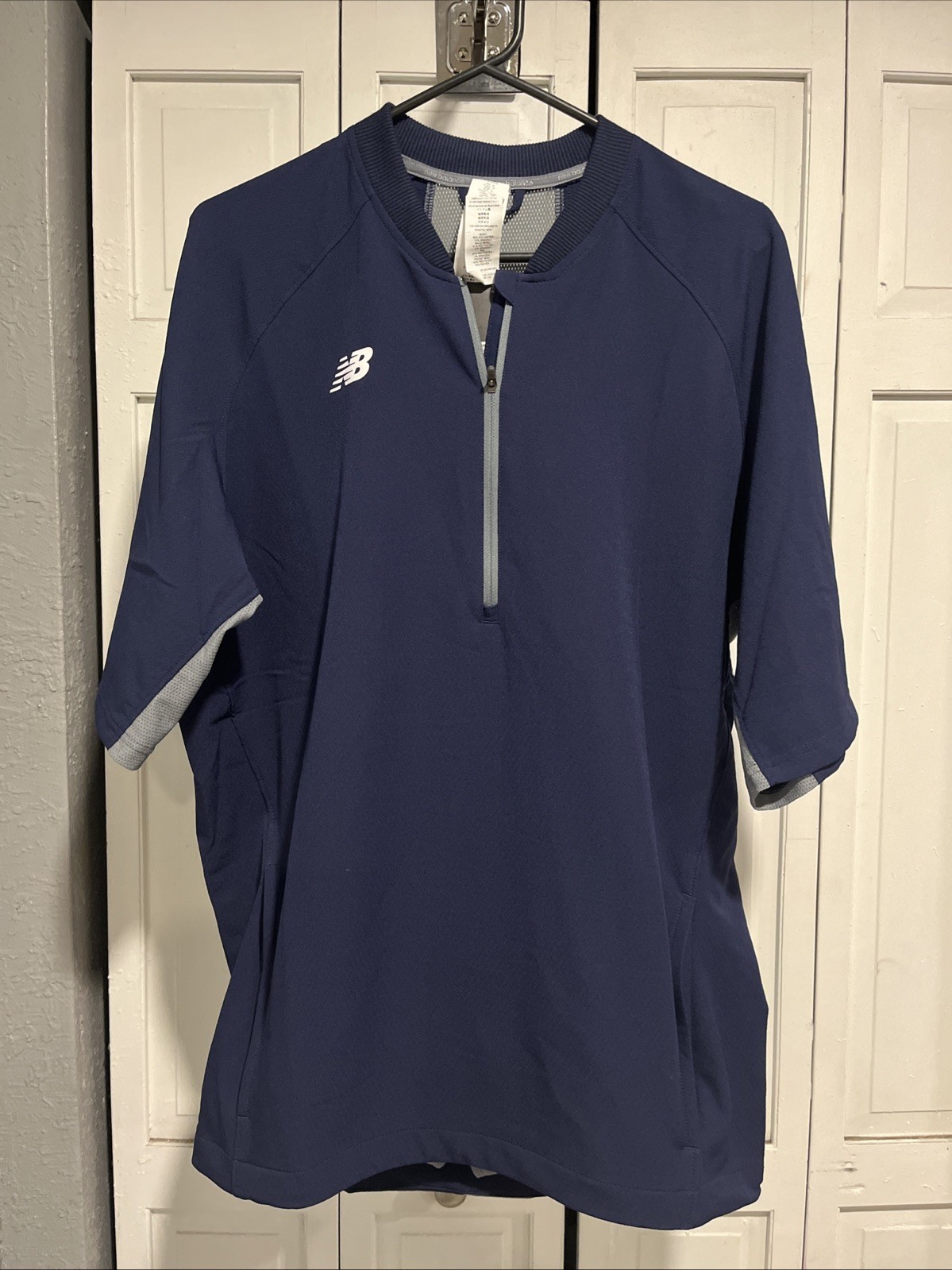 New Balance 3000 Batting Jacket Short Sleeve 1/4 Zip Size Medium gallery