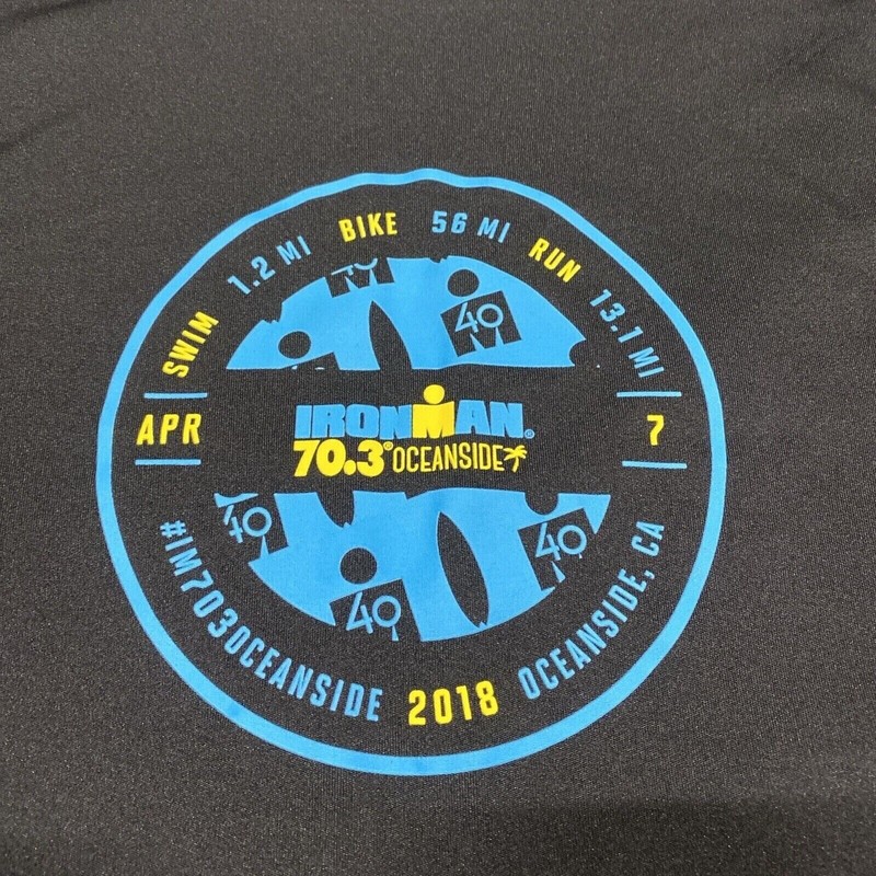 Ironman Triathlon 70.3 Oceanside 2018 Men's Medium Pullover T-Shirt Black gallery