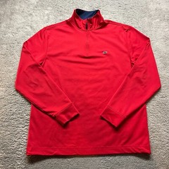 Vinyard Vines 1/4 Zip Mens Small Golf Active Performance Pullover Red