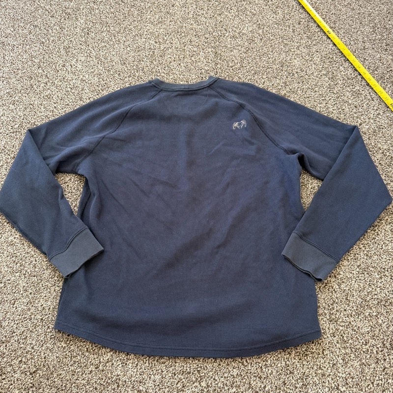 KUIU Waffle Knit Thermal Long Sleeve Shirt Men's XL Navy Blue Hunting Base Layer gallery