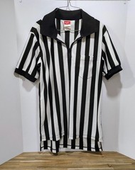 Rawlings Referee Shirt Adult M Black White Striped Basketball Football Hockey