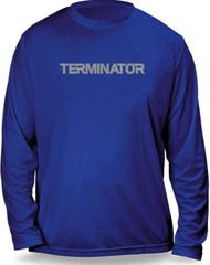 Rapala Terminator Men’s Core Performance Long Sleeve Shirt (Blue) (Large)