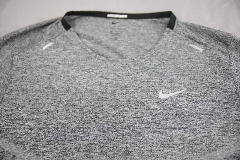 Nike Shirt Mens Extra Large Gray DRI-FIT Running Short Sleeve Active Wear Top gallery