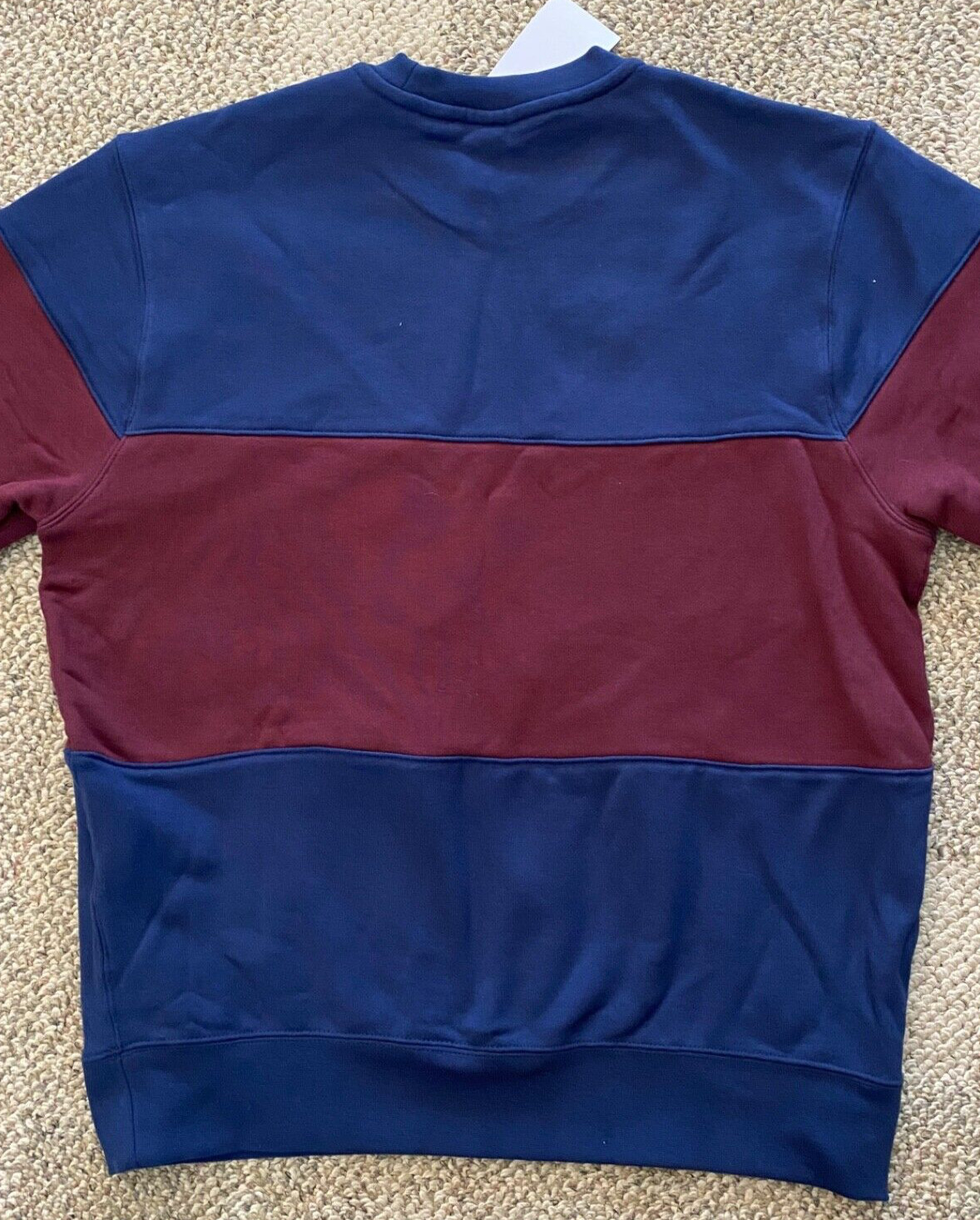Nike Club Sweatshirt Shirt French Terry Crew Color-Blocked FB7848-410 Men's M gallery