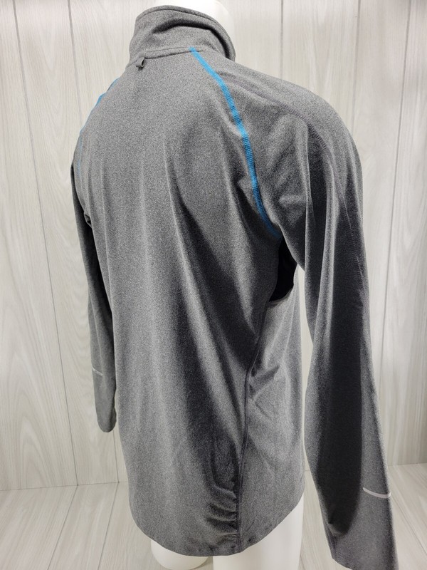 Nike Fit Livestrong 1/4 Zip LS Pullover Performance Shirt Mens Size Medium Gray gallery