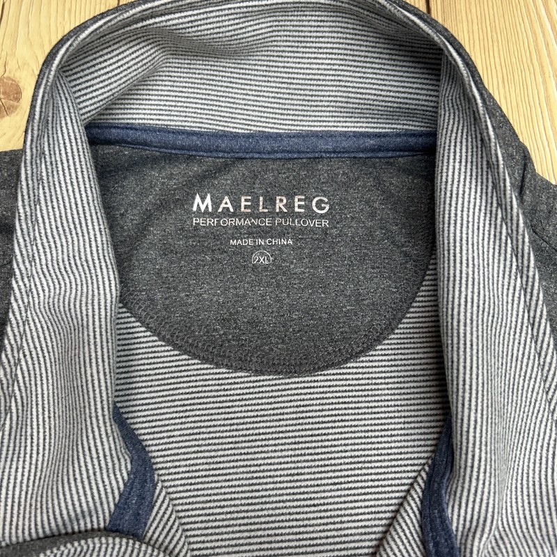Maelreg Men’s Performance 1/4 Zip Pullover Gray 2XL Athletic gallery