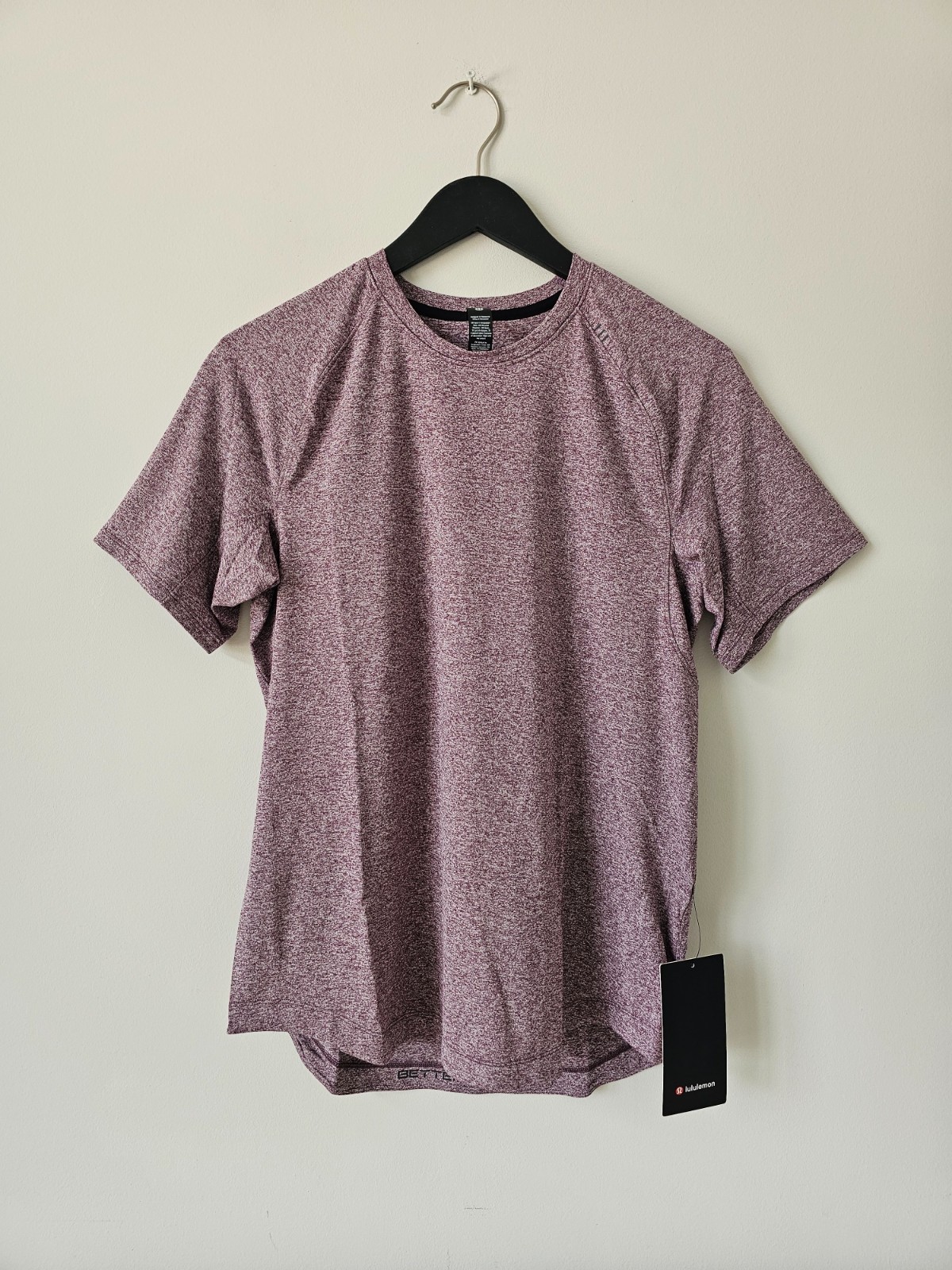 NWT LULULEMON License To Train SS T-Shirt Top Men's Small HPUM Plum Purple gallery