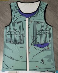 Kakashi Naruto Anime 3D Graphic Print Sleeveless Tank Top M Polyester