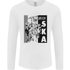 Cant Stop 2-Tone British SKA 2Tone Mens Long Sleeve T-Shirt