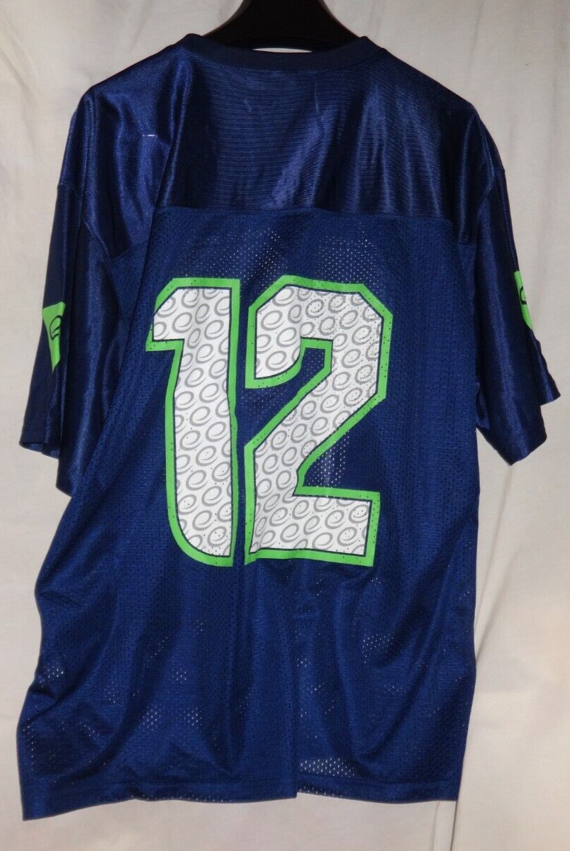 Emerald City Comic Con 12th Man Seahawks Football Jersey Sz Large gallery