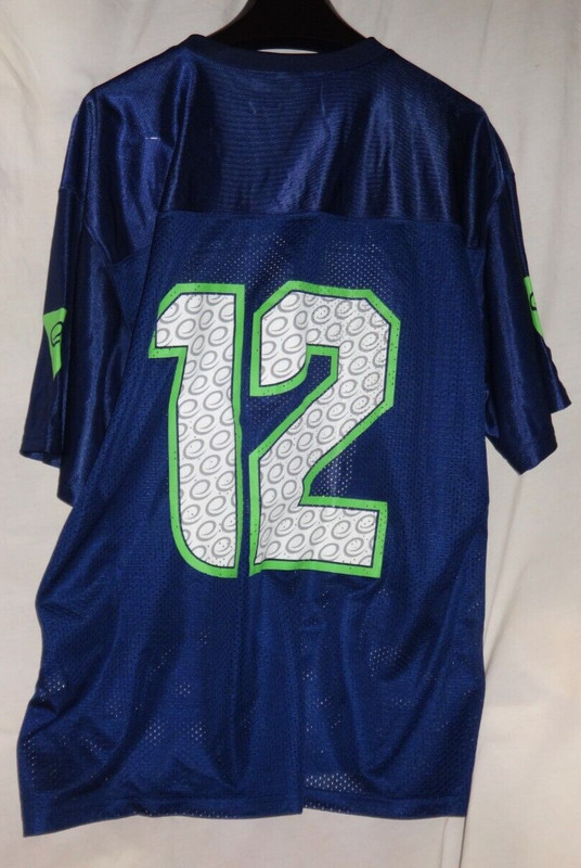 Emerald City Comic Con 12th Man Seahawks Football Jersey Sz Large gallery