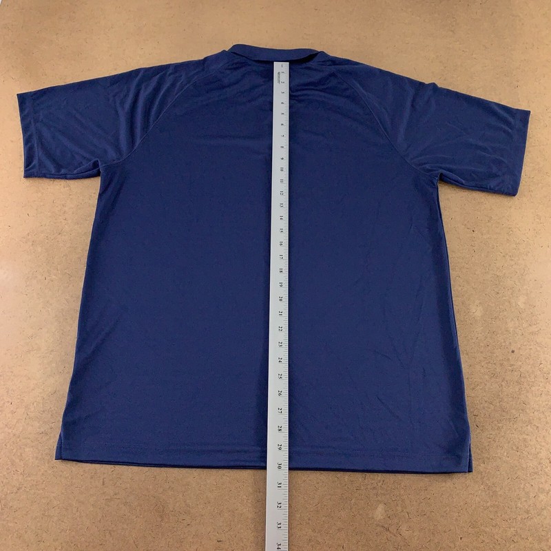 Sport-Tek Men's Size XL Navy Blue Short Sleeve Dry Zone Raglan Polo New T475 gallery