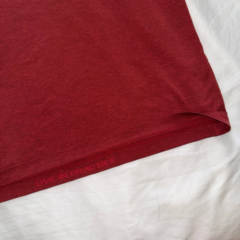 Men’s Lululemon Metal Vent Tech Short Sleeve 2.0 Dark Red / Savannah Large gallery
