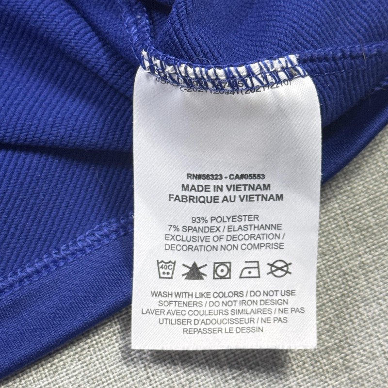 Nike Nassau 1/4 Zip Golf Pullover Mens 2XL Blue Stand-Up Collar Long Sleeve gallery