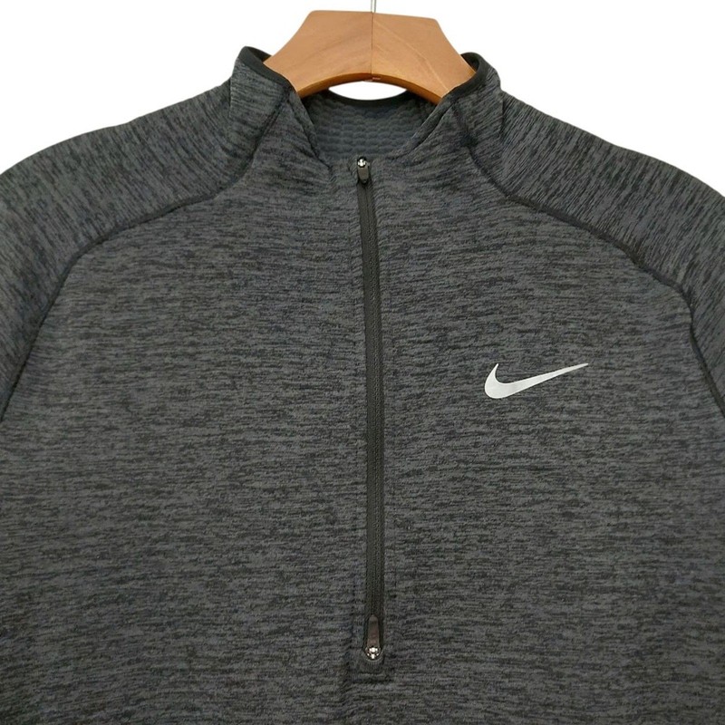 Nike Dri-FIT Element Sphere 1/2-Zip Running Top Mens Medium Gray Pullover Gym gallery