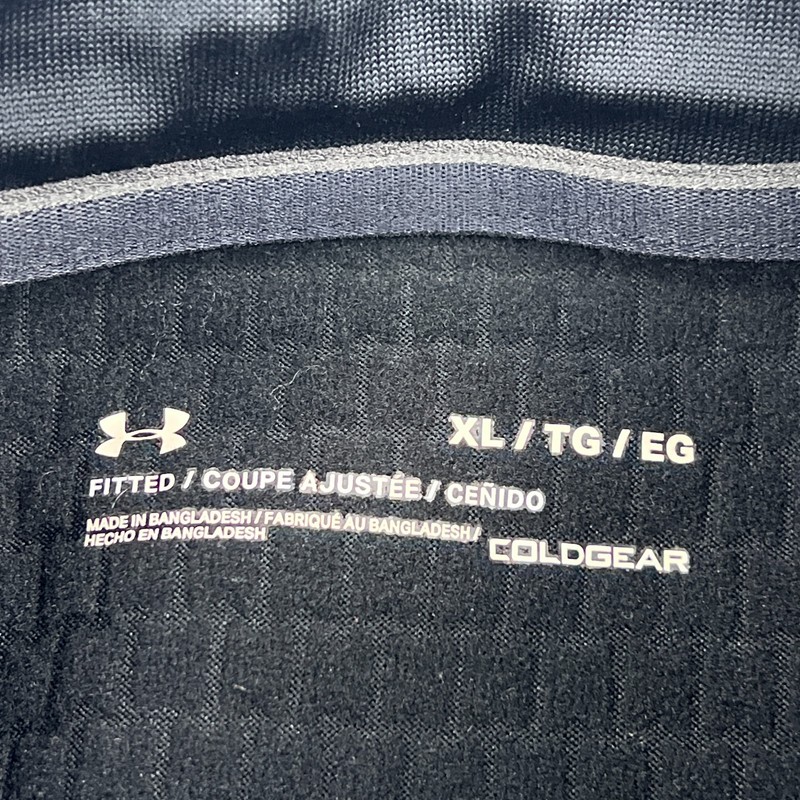 Under Armour Spectra 1/4 Zip Pullover Men's XL Black Coldgear Thermal Base Layer gallery