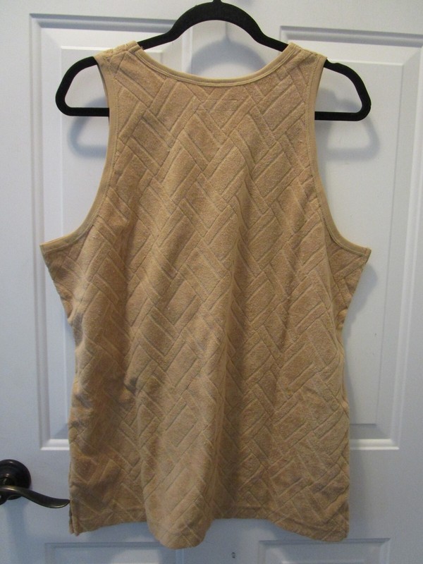 URBAN OUTFITTERS STANDARD CLOTH TERRY JACQUARD NEUTRAL TANK TOP SIZE SMALL NEW gallery