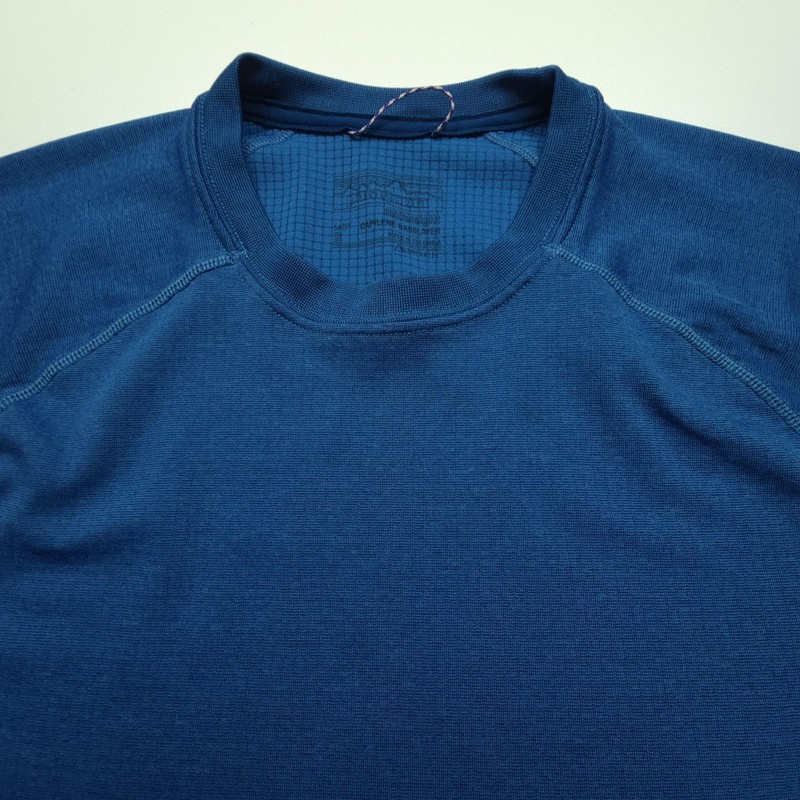 Patagonia Mens Shirt Small Blue Capilene Midweight Base Layer Long Sleeve Hike S gallery