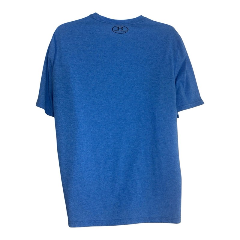 Under Armour Thread Borne Heat Gear Blue T Shirt Men’s Large Loose Fit UA Logo gallery