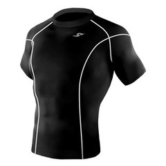Take Five Mens Skin Tight Compression Base Layer Running Shirt S~2XL Black 014