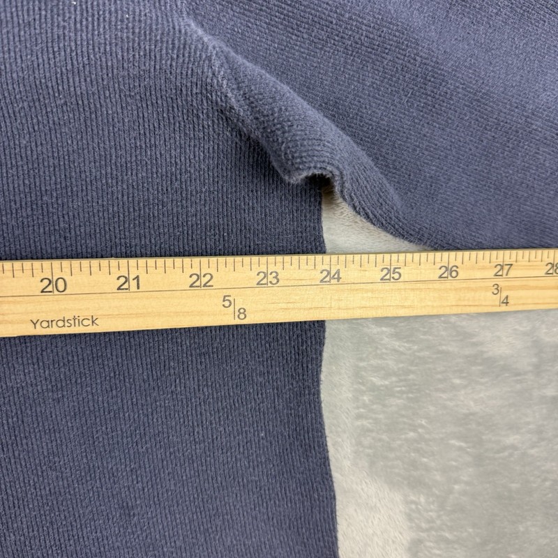 Vintage 90s Structure Colorblock Thermal Knit Sweater Blue Grunge Skater Large gallery