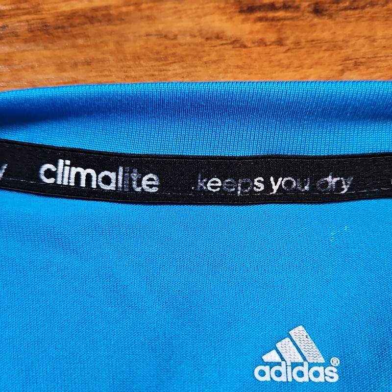 Adidas Climalite Blue Athletic T Shirt Men's XL gallery