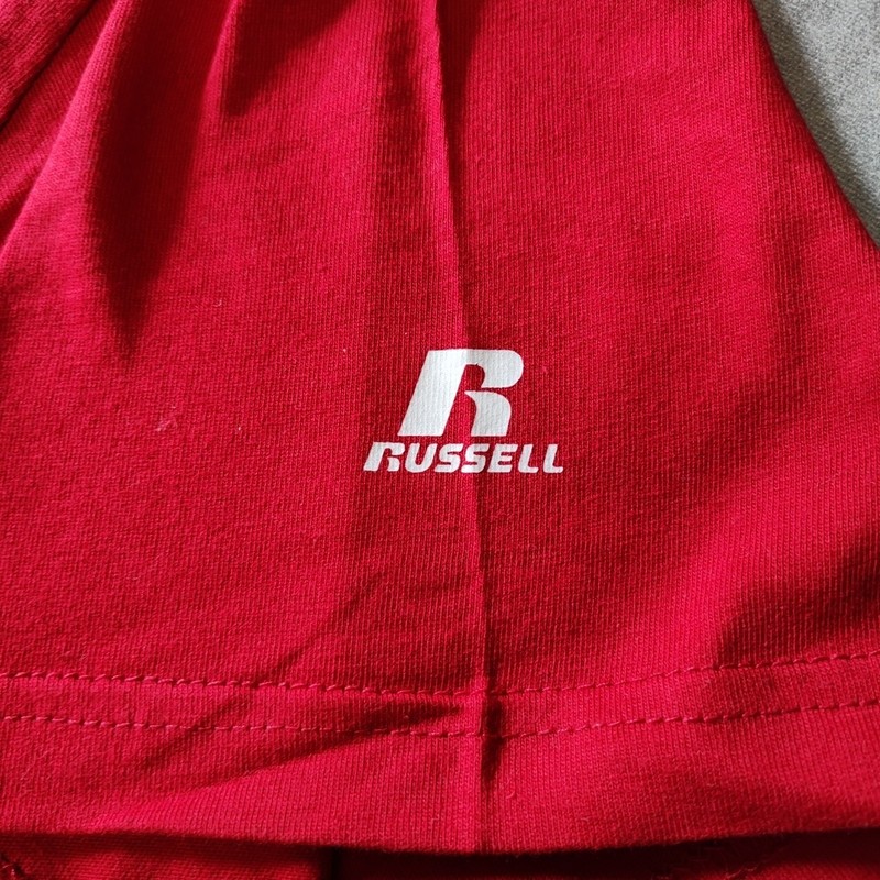 RUSSELL Pro Cotton Short Sleeve Crew Neck T-Shirt RT605PCKG 5XL Red NEW gallery