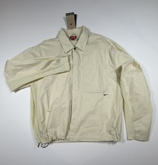 Nike Tech Button Down Shirt Jacket Men’s M Light Khaki HJ2936-234 NWT $140
