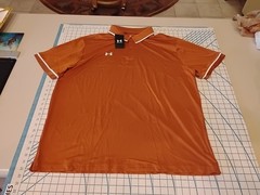 MENS 3XLARGE RUST UNDER ARMOUR POLO SHIRT – NWT