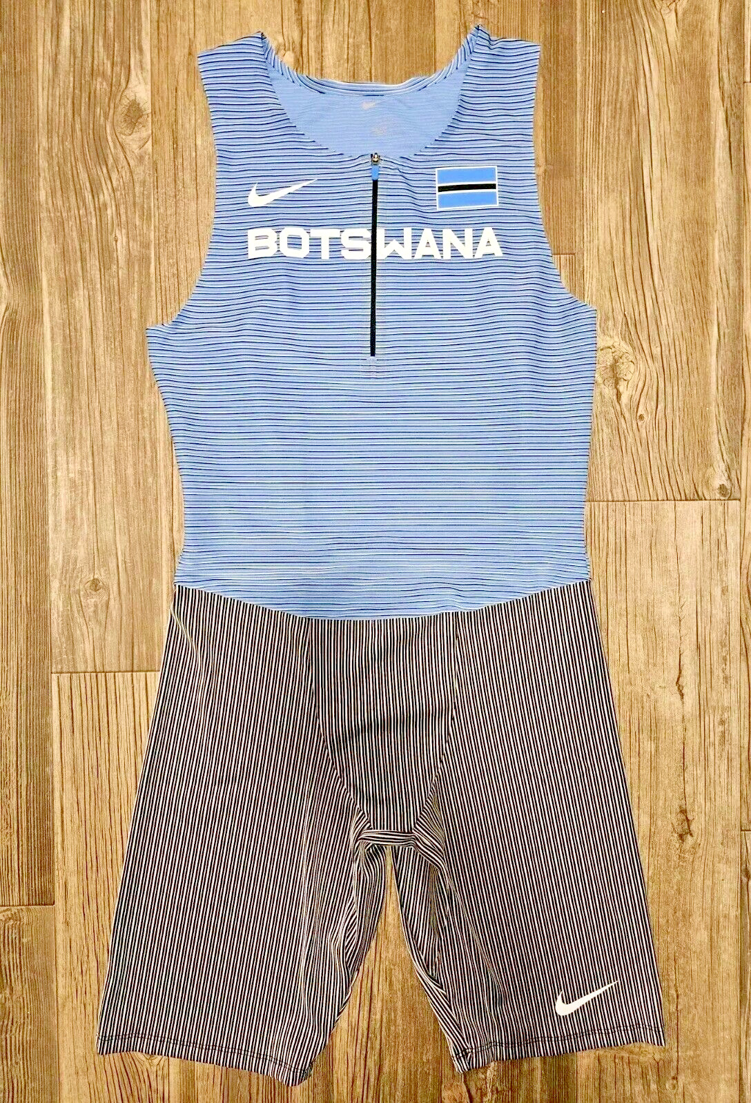 Nike Pro Elite Botswana Track Field Racing Speedsuit Singlet Men's Sz Large USA gallery