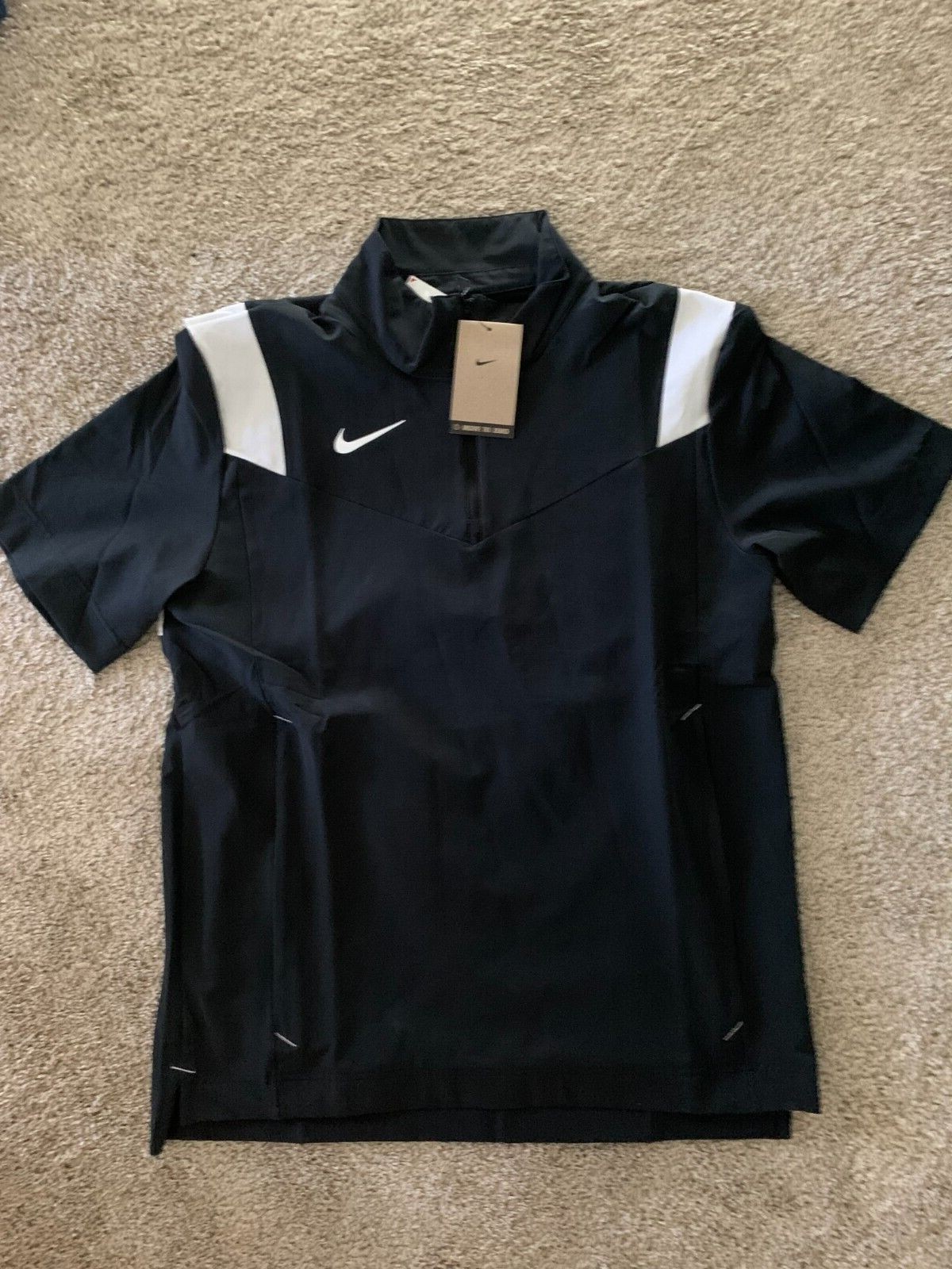 Nike Coaches Performance Short Sleeve Sideline Black Jacket Men M / L DJ5113-010 gallery