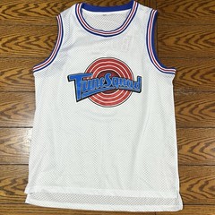 Space Jam Tune Squad Bugs Bunny #1 Basketball Jersey White Men’s Size XL