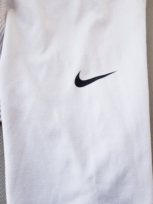Nike Pro Compression Hooded Long Sleeve Pull Over Shirt. Men's XL White gallery